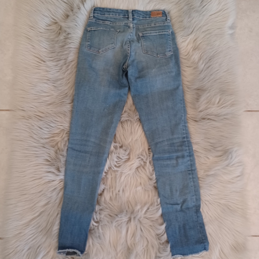 RSQ Blue Denim Melrose Cuff Ankle Jeans Size 10 - Picture 3 of 7